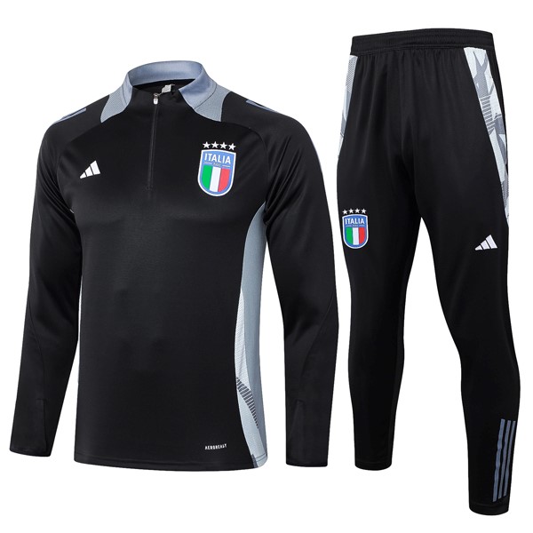 Sweatshirts Italien 2024-2025 Schwarz Grau 3